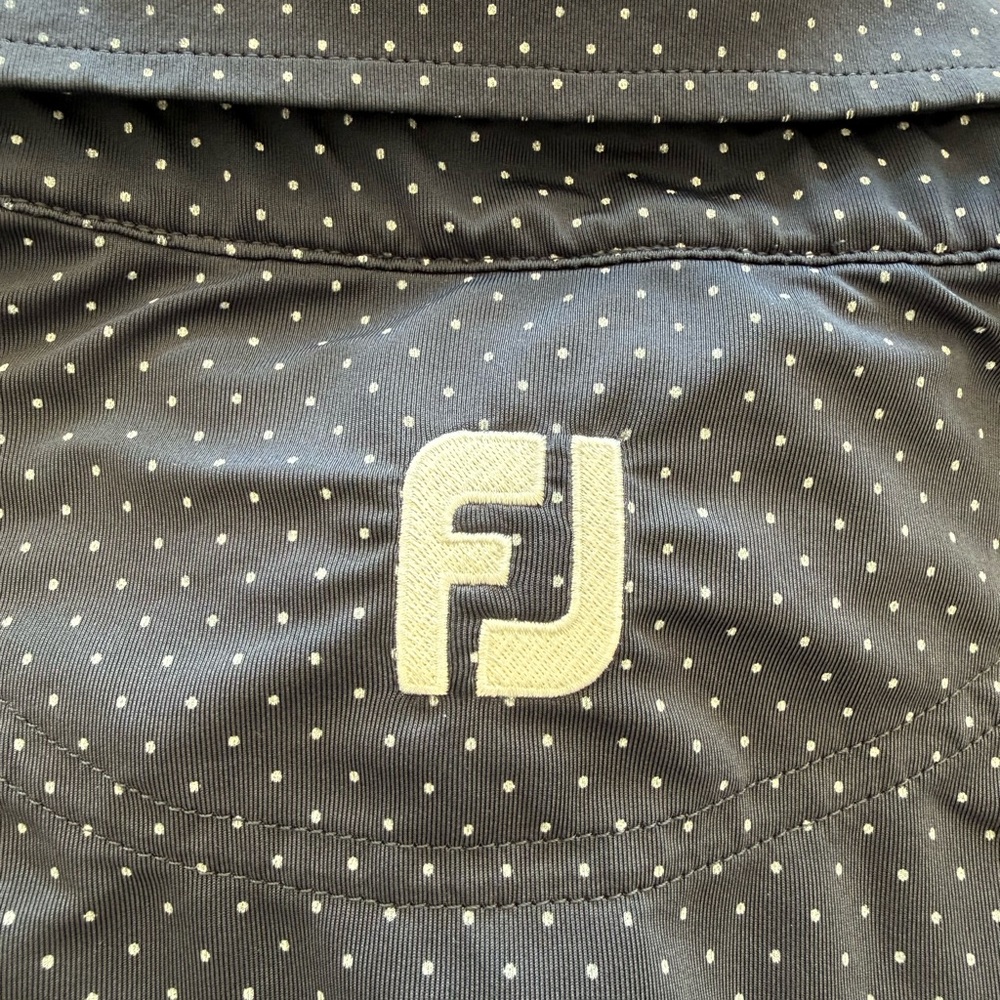 FootJoy — Men’s Navy Microdot Golf Polo — Size M - Picture 2 of 8